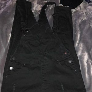 Black overalls